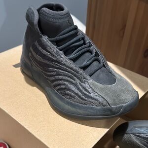 Adidas Black Sneakers with Wavy Design and Chunky Sole